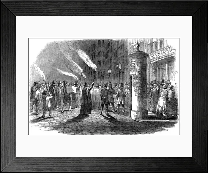 Framed Print : The July Revolution, France, 1848: election of the President of the Republic, December, 1848 Framed Print : The July Revolution, France, 1848: election of the President of the Republic, December, 1848