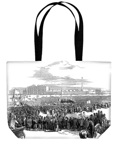 Mass meeting of Chartists on Kennington Common, London, 10 April 1848
