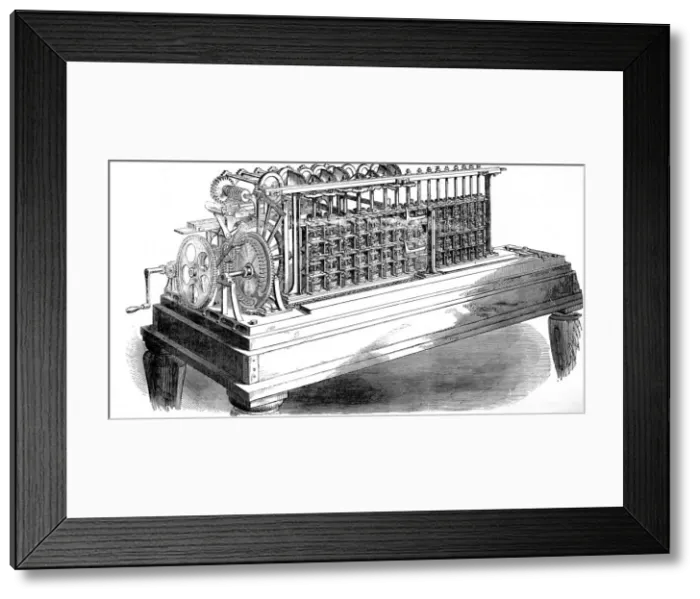 Framed Print : George and Edward Scheutzs calculating machine Framed Print : George and Edward Scheutzs calculating machine