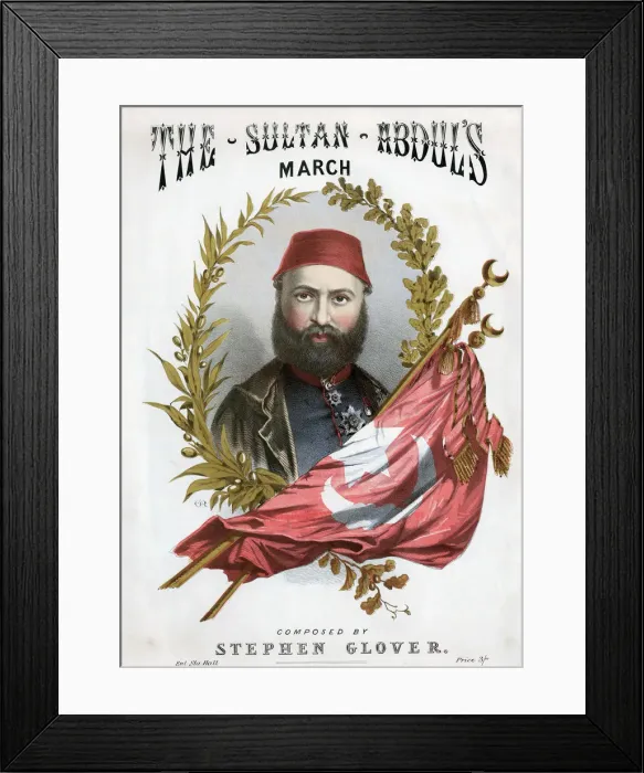 Framed Print : Abd-ul-Aziz (1830-1876), Sultan of Turkey from 1861, c1871 Framed Print : Abd-ul-Aziz (1830-1876), Sultan of Turkey from 1861, c1871