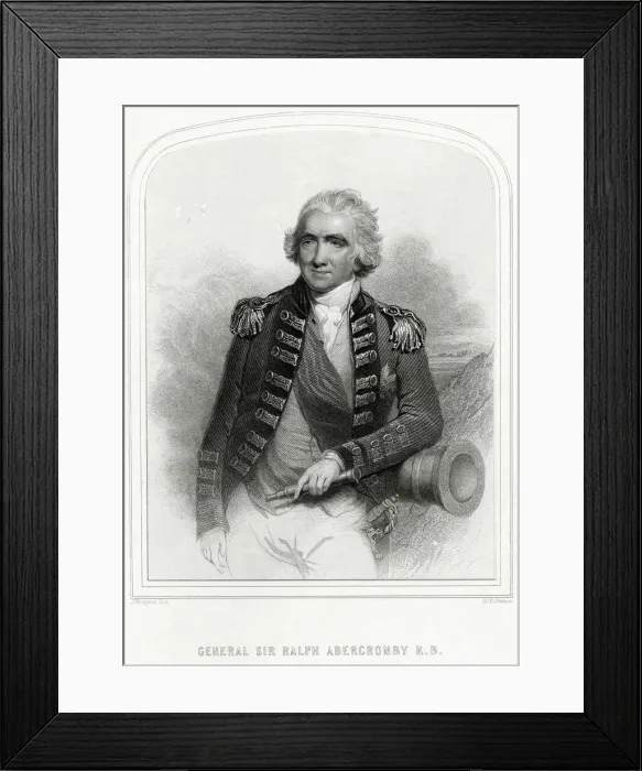 Framed Print : Ralph Abercromby (1734-1801), Scottish soldier. Artist: H Robinson Framed Print : Ralph Abercromby (1734-1801), Scottish soldier. Artist: H Robinson
