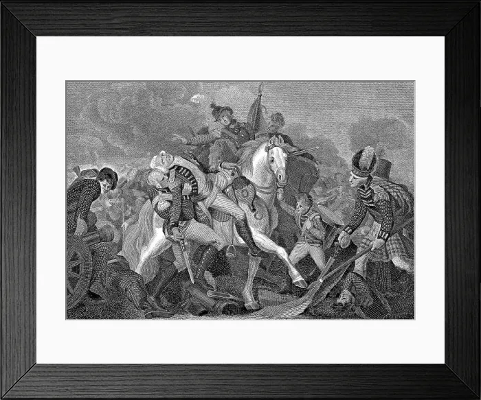 Framed Print : Ralph Abercromby (1734-1801), Scottish general, at the Battle of Aboukir Bay, Egypt, 1801, (1833) Framed Print : Ralph Abercromby (1734-1801), Scottish general, at the Battle of Aboukir Bay, Egypt, 1801, (1833)