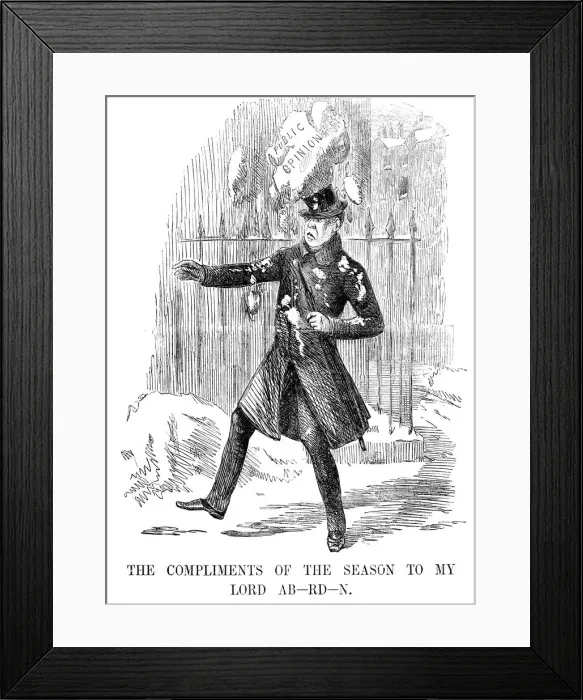 Framed Print : George Gordon, 4th Earl of Aberdeen (1784-1860), Scottish statesman, 1854 Framed Print : George Gordon, 4th Earl of Aberdeen (1784-1860), Scottish statesman, 1854