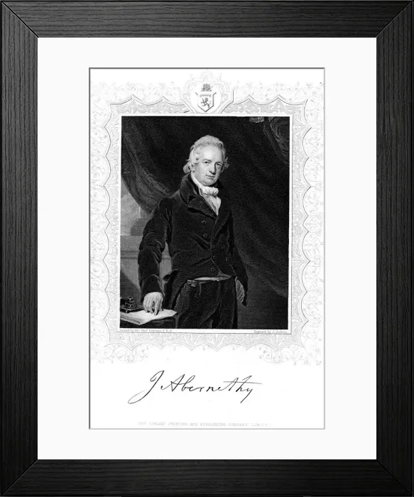 Framed Print : John Abernethy (1764-1831), English surgeon and physiologist. Artist: J Cochran Framed Print : John Abernethy (1764-1831), English surgeon and physiologist. Artist: J Cochran