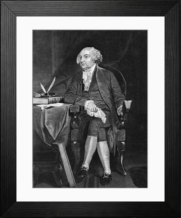 Framed Print : John Adams (1735-1826), second President of the USA (1797-1801) Framed Print : John Adams (1735-1826), second President of the USA (1797-1801)