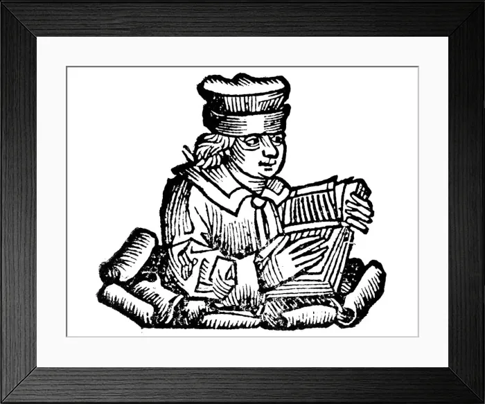 Framed Print : Aesop, Greek fabulist, 1493 Framed Print : Aesop, Greek fabulist, 1493