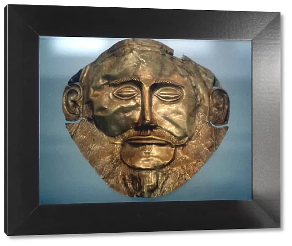 Funerary mask of Agamemnon, legendary king of Mycenae, c1600-c1500 BC