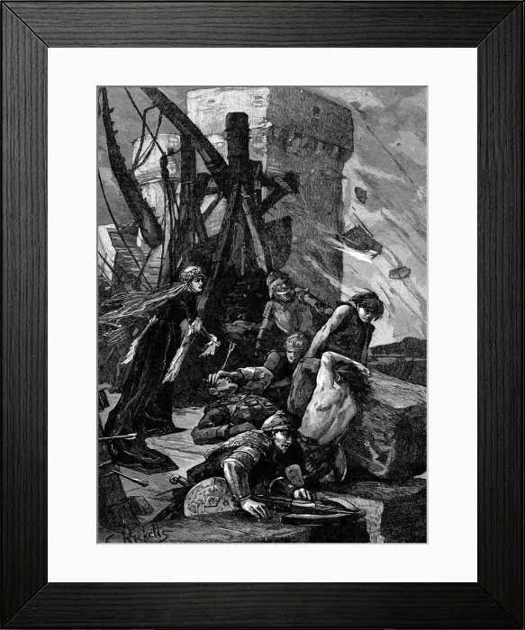 Framed Print : Agnes, Countess of Dunbar (1312?-1369), known as Black Agnes, 1338 (late 19th century) Framed Print : Agnes, Countess of Dunbar (1312?-1369), known as Black Agnes, 1338 (late 19th century)