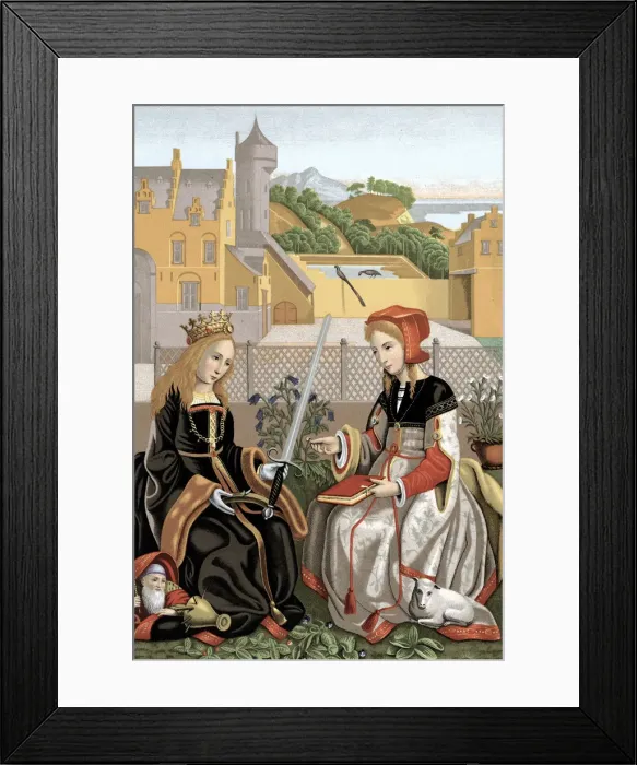 Framed Print : St Agnes and St Catherine Framed Print : St Agnes and St Catherine