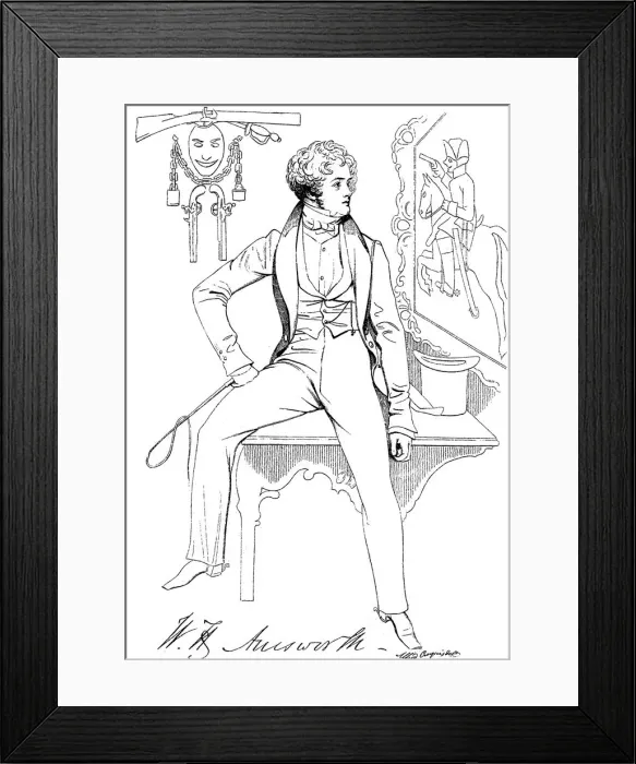 Framed Print : William Harrison Ainsworth (1805-1882), English historical novelist, c1835 Framed Print : William Harrison Ainsworth (1805-1882), English historical novelist, c1835