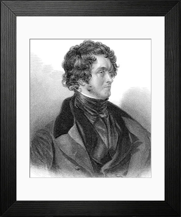 Framed Print : William Harrison Ainsworth (1805-1882), English historical novelist