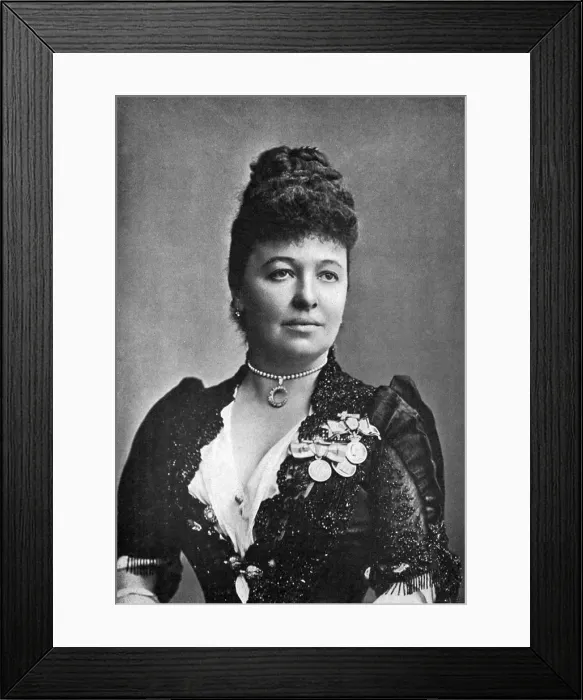 Framed Print : Dame Emma Albani (1852-1930), Canadian opera singer, c1890 Framed Print : Dame Emma Albani (1852-1930), Canadian opera singer, c1890