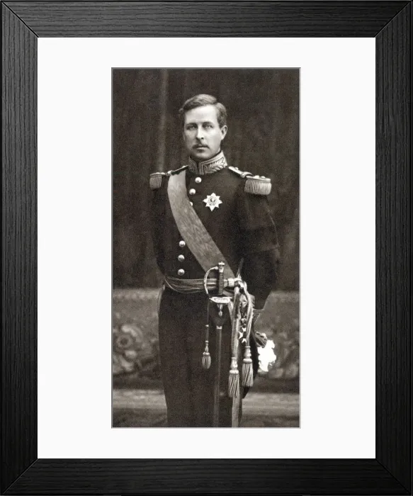 Framed Print : Albert I (1875-1934), King of the Belgians from 1909, in military uniform Framed Print : Albert I (1875-1934), King of the Belgians from 1909, in military uniform