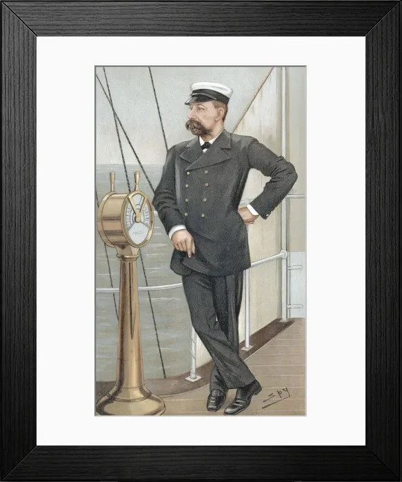 Framed Print : Albert I, Prince of Monaco (1848-1922), amateur oceanographer, 1900. Artist: Spy Framed Print : Albert I, Prince of Monaco (1848-1922), amateur oceanographer, 1900. Artist: Spy