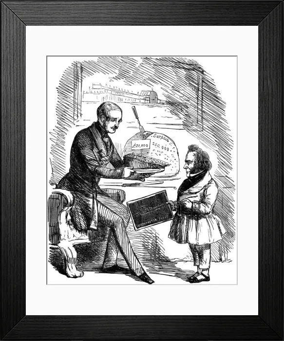 Framed Print : Albert, Prince Consort of Queen Victoria, and Joseph Paxton, 1851. Artist: John Tenniel Framed Print : Albert, Prince Consort of Queen Victoria, and Joseph Paxton, 1851. Artist: John Tenniel