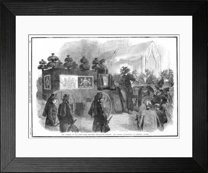 Framed Print : Funeral of Albert, Prince Consort, 1861 Framed Print : Funeral of Albert, Prince Consort, 1861