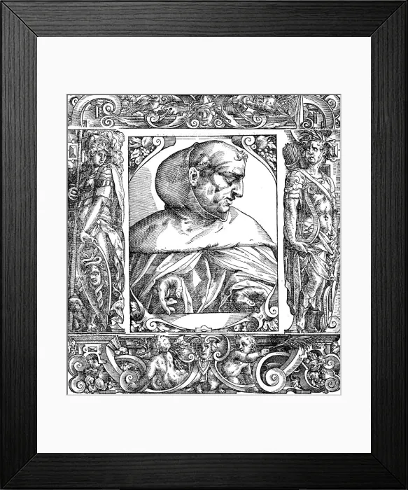 Framed Print : Albertus Magnus (c1200-1280) German-born Dominican friar, 16th century Framed Print : Albertus Magnus (c1200-1280) German-born Dominican friar, 16th century