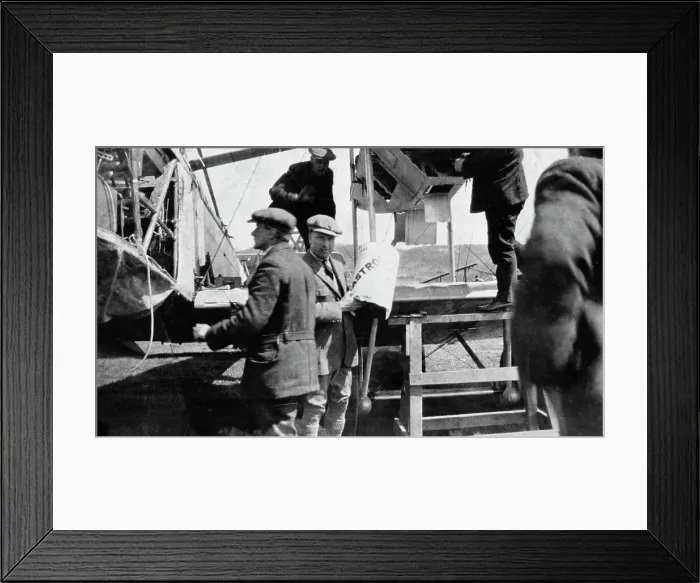 Framed Print : John Alcock (1892-1919) and Arthur Whitten Brown (1886-1948), British aviators, 1919 Framed Print : John Alcock (1892-1919) and Arthur Whitten Brown (1886-1948), British aviators, 1919
