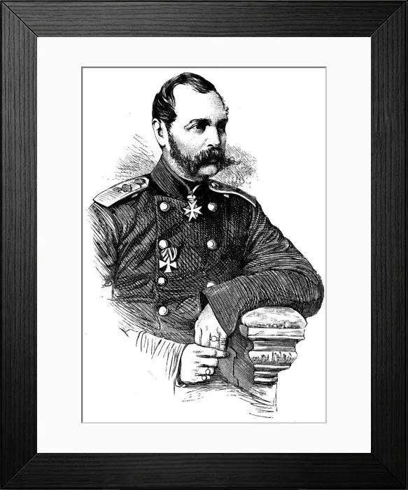 Framed Print : Alexander II (1818-1881), Tsar of Russia from 1855 Framed Print : Alexander II (1818-1881), Tsar of Russia from 1855