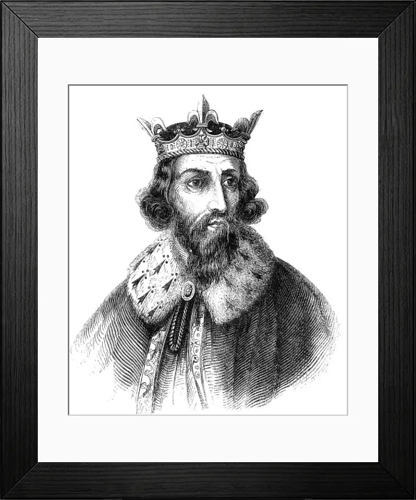 Framed Print : Alfred the Great (849-899), Anglo-Saxon king of Wessex from 871, c1850 Framed Print : Alfred the Great (849-899), Anglo-Saxon king of Wessex from 871, c1850