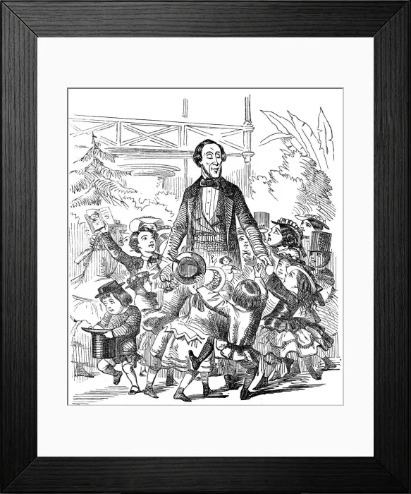 Framed Print : Hans Christian Andersen (1805-1875), Danish author, 1857 Framed Print : Hans Christian Andersen (1805-1875), Danish author, 1857