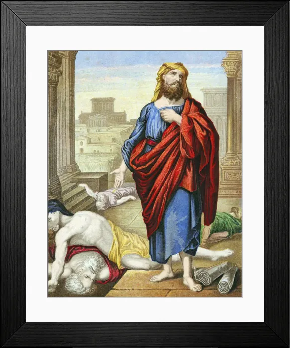 Framed Print : Jeremiah, Old Testament prophet, 7th century BC (c1860) Framed Print : Jeremiah, Old Testament prophet, 7th century BC (c1860)