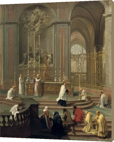 Mass said by the canon de la Porte, or the main altar of Notre Dame, Paris, 1708-1710