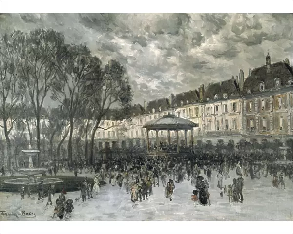 Place de Vosges, Paris, day of a Concert, late 19th  /  early 20th century. Artist: Frank Myers Boggs