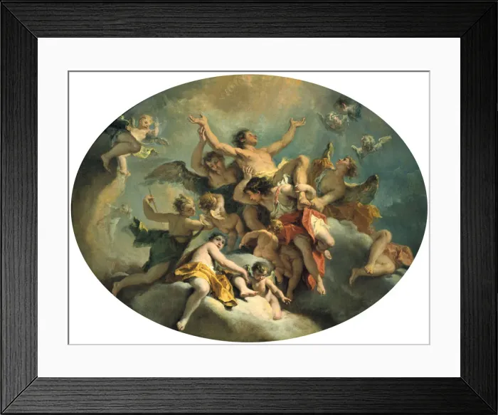 Framed Print : The Glorification of St Sebastian, late 17th / early 18th century. Artist: Sebastiano Ricci Framed Print : The Glorification of St Sebastian, late 17th / early 18th century. Artist: Sebastiano Ricci