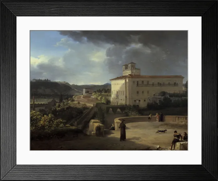 Framed Print : View of the Villa Medicis, Rome, 1815. Artist: Nicolas Antoine Taunay Framed Print : View of the Villa Medicis, Rome, 1815. Artist: Nicolas Antoine Taunay