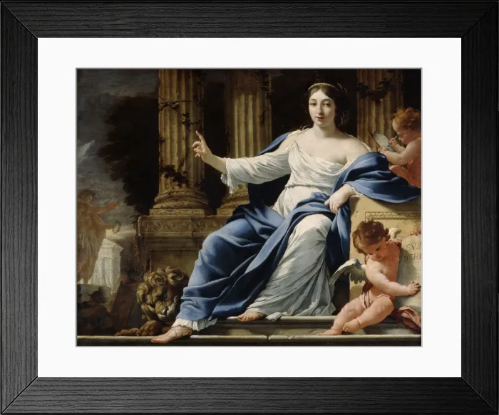 Framed Print : Polyhymnia, Muse of Eloquence, 17th century. Artist: Simon Vouet Framed Print : Polyhymnia, Muse of Eloquence, 17th century. Artist: Simon Vouet