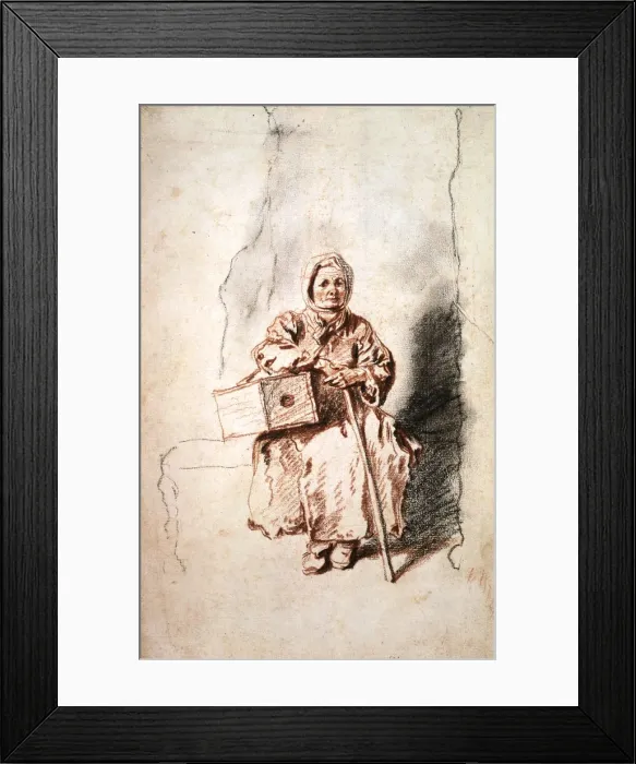 Framed Print : Savoyarde, c1715. Artist: Jean-Antoine Watteau Framed Print : Savoyarde, c1715. Artist: Jean-Antoine Watteau