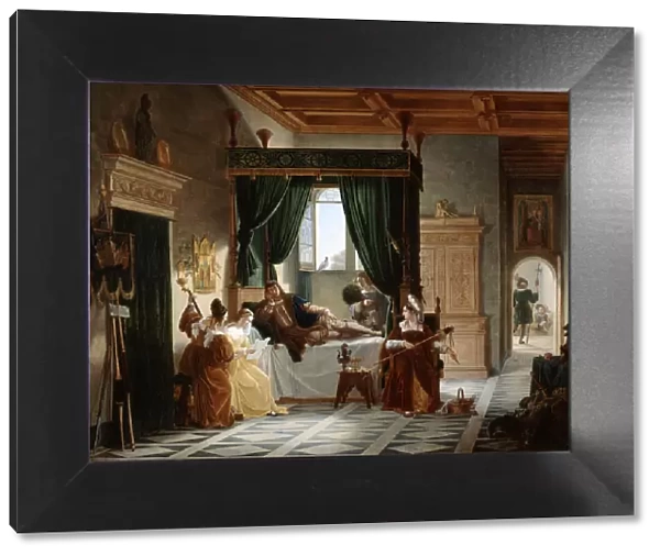 The Convalescence of Bayard, c1796-1842. Artist: Pierre Henri Revoil