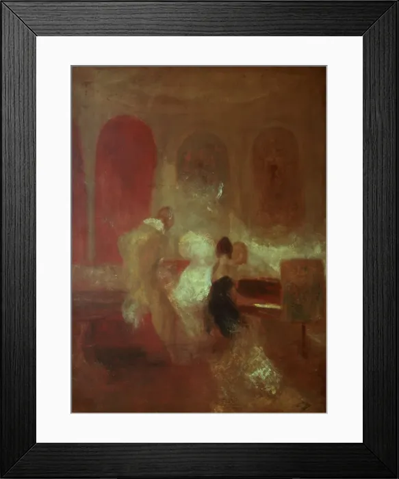 Framed Print : Music Party, East Cowes Castle, Isle of Wight, 1835. Artist: JMW Turner Framed Print : Music Party, East Cowes Castle, Isle of Wight, 1835. Artist: JMW Turner
