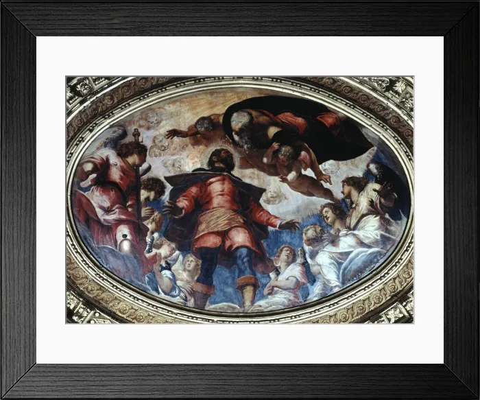 Framed Print : San Rocco in Glory, 1564. Artist: Jacopo Tintoretto Framed Print : San Rocco in Glory, 1564. Artist: Jacopo Tintoretto