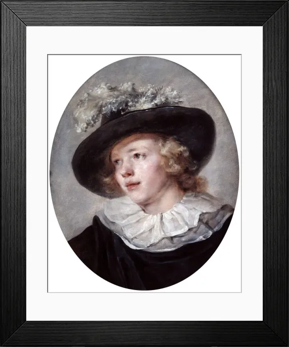 Framed Print : Portrait of a Young Man, 18th / early 19th century. Artist: Jean-Honore Fragonard Framed Print : Portrait of a Young Man, 18th / early 19th century. Artist: Jean-Honore Fragonard