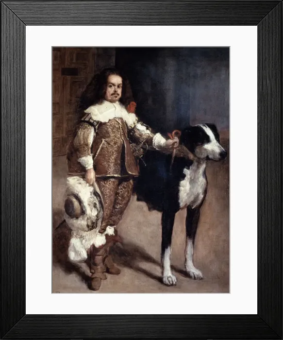 Framed Print : Court Dwarf Don Antonio el Ingles, 1640-1645. Artist: Diego Velasquez Framed Print : Court Dwarf Don Antonio el Ingles, 1640-1645. Artist: Diego Velasquez