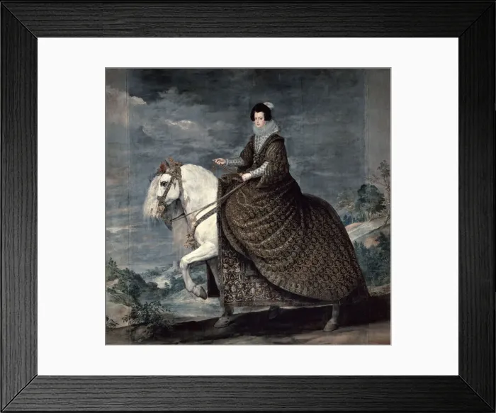 Framed Print : Queen Isabella of Bourbon, 1629-1635. Artist: Diego Velasquez Framed Print : Queen Isabella of Bourbon, 1629-1635. Artist: Diego Velasquez