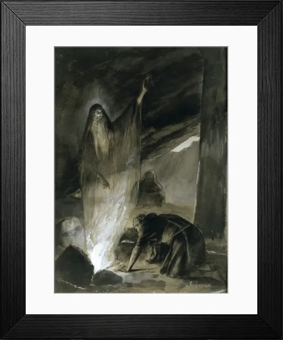 Framed Print : Astrologue, late 19th / early 20th century. Artist: Georges Antoine Rochegrosse Framed Print : Astrologue, late 19th / early 20th century. Artist: Georges Antoine Rochegrosse
