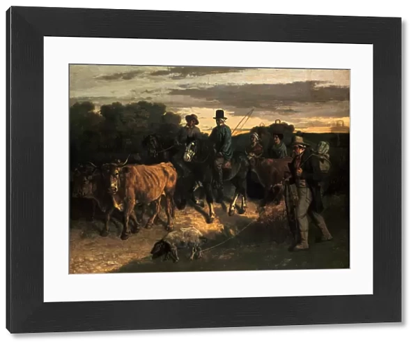 The Farmers of Flagey ( Les Paysans de Flagey ), 1855. Artist: Gustave Courbet