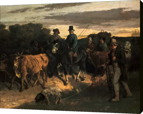 The Farmers of Flagey ( Les Paysans de Flagey ), 1855. Artist: Gustave Courbet