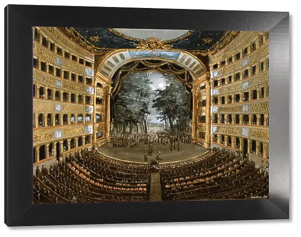 View of the interior of the Teatro San Carlo, Naples, 19th century