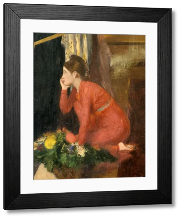 Framed Print : Semiramis Building Babylon (unfinished), (detail), 1860-1862. Artist: Edgar Degas Framed Print : Semiramis Building Babylon (unfinished), (detail), 1860-1862. Artist: Edgar Degas