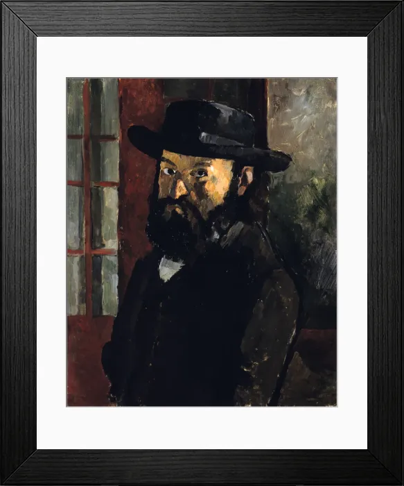 Framed Print : Self Portrait, 1879. Artist: Paul Cezanne Framed Print : Self Portrait, 1879. Artist: Paul Cezanne