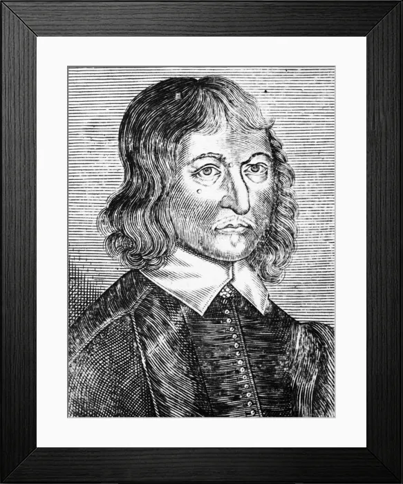 Framed Print : William Lilly (1602-1681), English astrologer, 1673 Framed Print : William Lilly (1602-1681), English astrologer, 1673