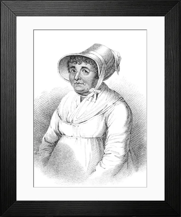 Framed Print : Joanna Southcott (c1750-1814), English mystic and religious fanatic Framed Print : Joanna Southcott (c1750-1814), English mystic and religious fanatic