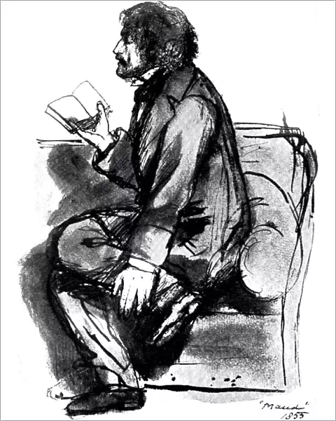 Alfred Tennyson, lst Baron Tennyson (1809-1892), English poet, 1855