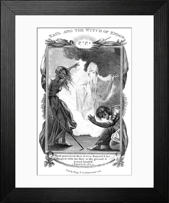 Framed Print : Saul and the Witch of Endor Framed Print : Saul and the Witch of Endor