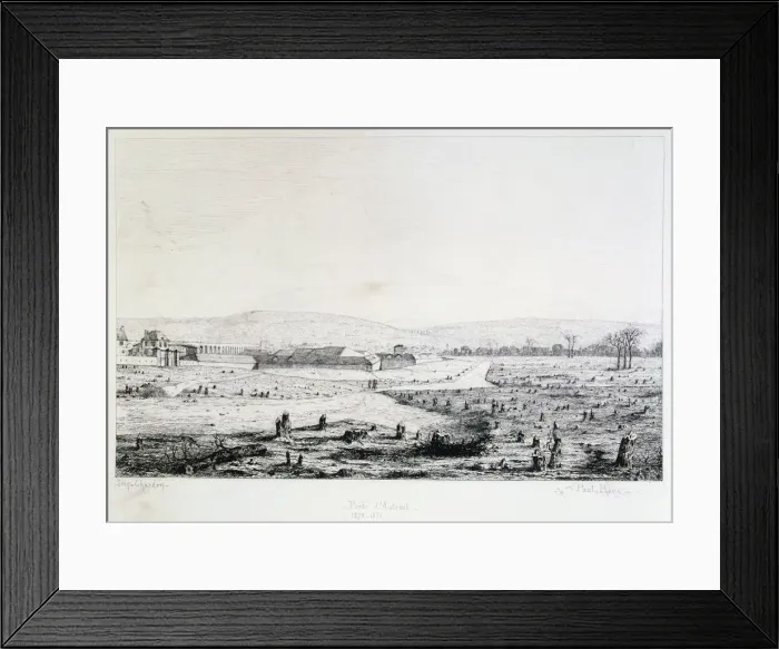Framed Print : Porte d Auteuil, Siege of Paris, 1870-1871. Artist: Paul Roux Framed Print : Porte d Auteuil, Siege of Paris, 1870-1871. Artist: Paul Roux
