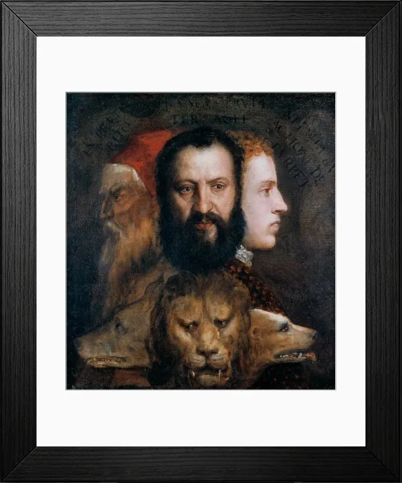 Framed Print : Allegory of Prudence, c1565-1570. Artist: Titian Framed Print : Allegory of Prudence, c1565-1570. Artist: Titian